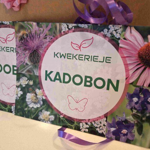 Fysieke kadobon voor besteding op de kwekerij