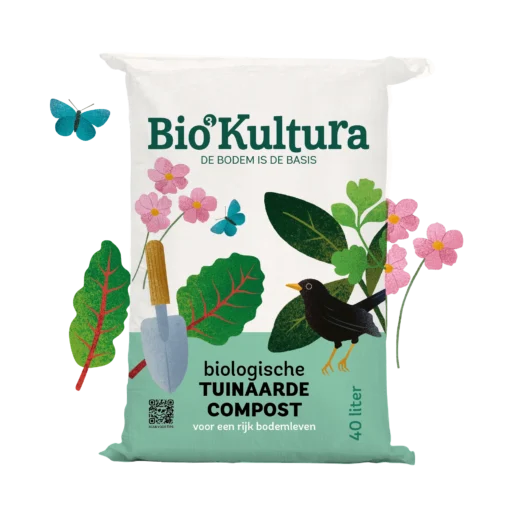 Biologische tuinaarde-compost